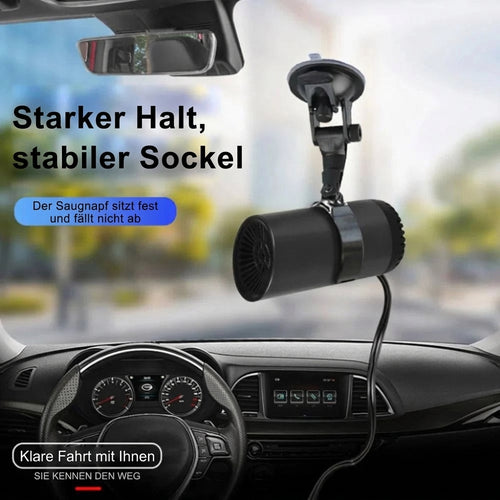 12V Auto-Entfroster mit Heiz- und Kühlfunktion – Kompakt, mit Saugnäpfen für Windschutzscheibe