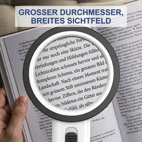 30-fache Lupe mit LED-Licht – 60 mm Linse für präzise Detailbetrachtung