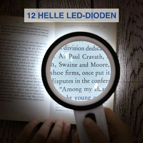 30-fache Lupe mit LED-Licht – 60 mm Linse für präzise Detailbetrachtung