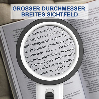 30-fache Lupe mit LED-Licht – 60 mm Linse für präzise Detailbetrachtung