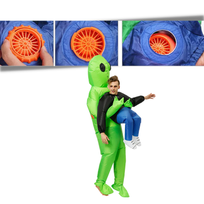 Aufblasbares Halloween Kostüm für Kinder und Erwachsene – Einzigartiges Alien-Design für Partys 1