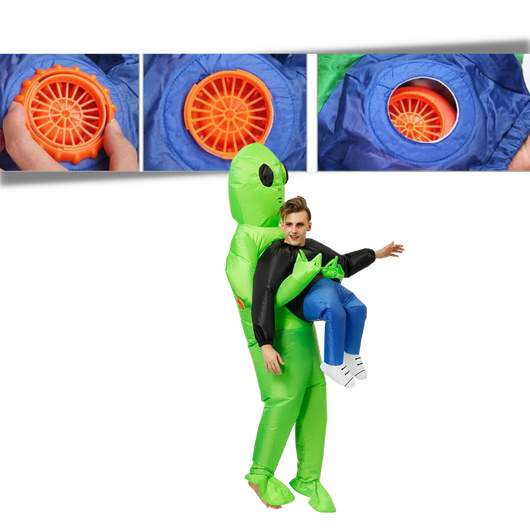 Aufblasbares Halloween Kostüm für Kinder und Erwachsene – Einzigartiges Alien-Design für Partys 1