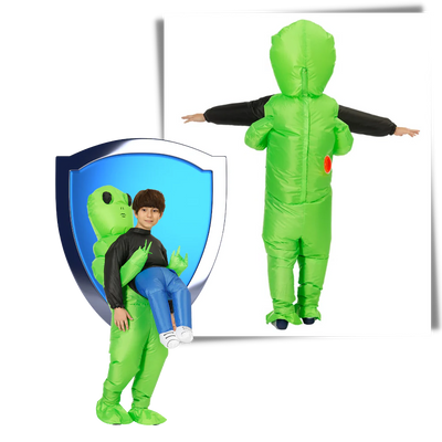 Aufblasbares Halloween Kostüm für Kinder und Erwachsene – Einzigartiges Alien-Design für Partys 2