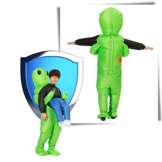 Aufblasbares Halloween Kostüm für Kinder und Erwachsene – Einzigartiges Alien-Design für Partys 2