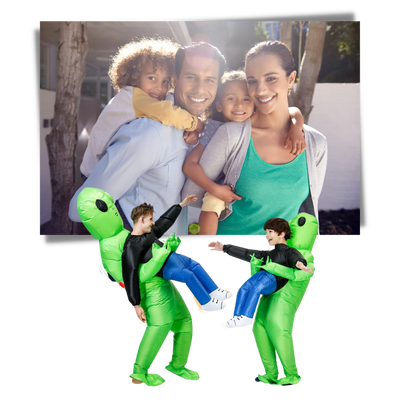 Aufblasbares Halloween Kostüm für Kinder und Erwachsene – Einzigartiges Alien-Design für Partys 3