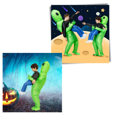 Aufblasbares Halloween Kostüm für Kinder und Erwachsene – Einzigartiges Alien-Design für Partys 4