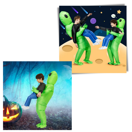 Aufblasbares Halloween Kostüm für Kinder und Erwachsene – Einzigartiges Alien-Design für Partys 4