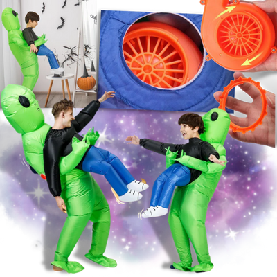 Aufblasbares Halloween Kostüm für Kinder und Erwachsene – Einzigartiges Alien-Design für Partys 5