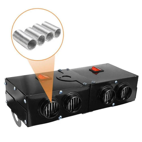 Auto Heizung 12V 500 W – Tragbare Heizung mit Gebläse für schnelles Aufheizen und Enteisen
