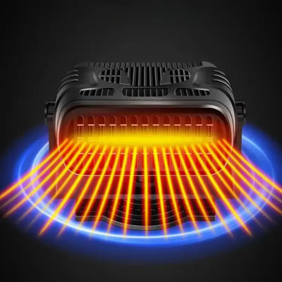 Tragbare 12V Auto-Heizung mit Kühlfunktion und 360-Grad-Drehgelenk für klare Sicht