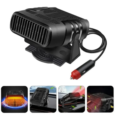 Tragbare 12V Auto-Heizung mit Kühlfunktion und 360-Grad-Drehgelenk für klare Sicht