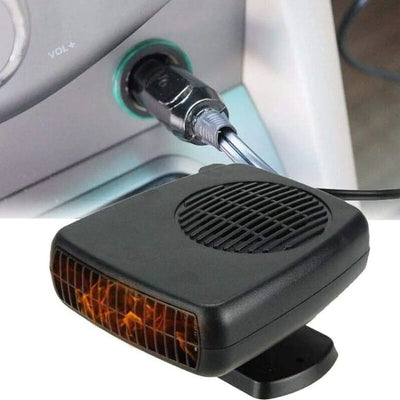 Tragbare 12V Auto-Heizung mit Thermostat, angeschlossen an den Zigarettenanzünder im Fahrzeug