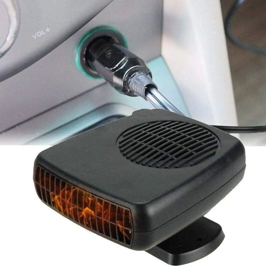 Tragbare 12V Auto-Heizung mit Thermostat, angeschlossen an den Zigarettenanzünder im Fahrzeug