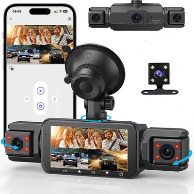 Autokamera mit 4 HD-Kameras – Nachtsicht und WLAN für umfassende Fahrzeugüberwachung 0
