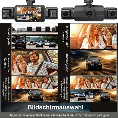 Autokamera mit 4 HD-Kameras – Nachtsicht und WLAN für umfassende Fahrzeugüberwachung