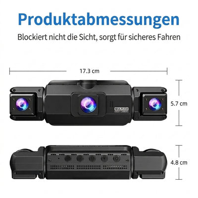 Autokamera mit 4 HD-Kameras – Nachtsicht und WLAN für umfassende Fahrzeugüberwachung