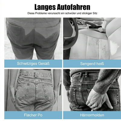 Autokissen mit Kühlgel – Atmungsaktiv, passend für Autositze und Bürostühle