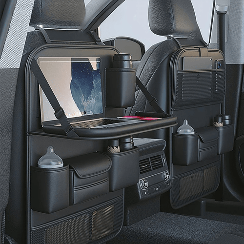 Autositz Organizer mit Essenstablett und Tablet-Halter – Praktisch für die Rücksitze