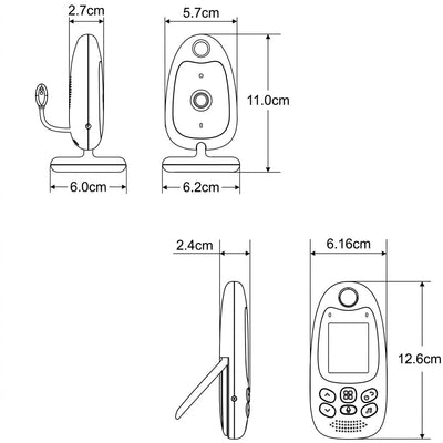 Babyphone mit Kamera – Kabellos, Nachtsicht und Zwei-Wege-Audio bis 300 m 3