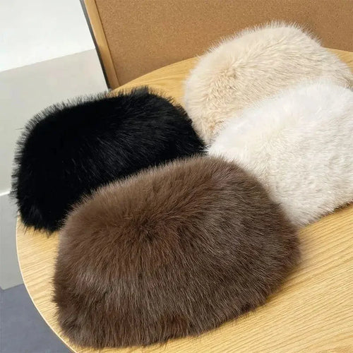 Wintermütze für Damen aus Kunstpelz – warm, winddicht und verstellbar, ideal für Outdoor-Aktivitäten