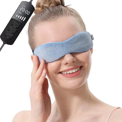 Beheizbare Augenmaske mit Temperaturregelung 40–60 °C – USB-betrieben für trockene Augen