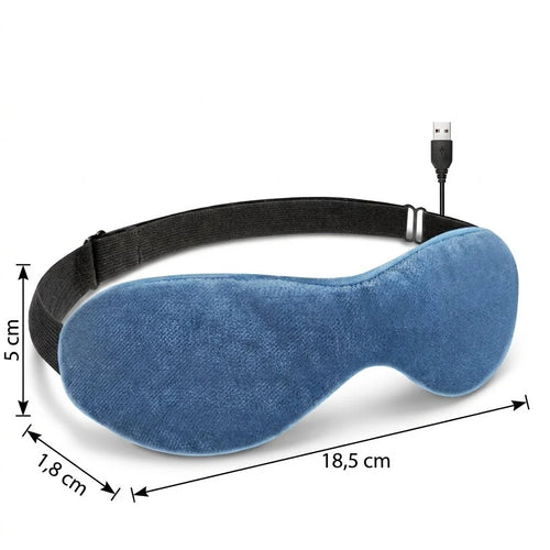 Beheizbare Augenmaske mit Temperaturregelung 40–60 °C – USB-betrieben für trockene Augen