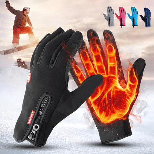 Wärmende Skihandschuhe Unisex – Wasserdicht, Touchscreen-kompatibel, für Winteraktivitäten