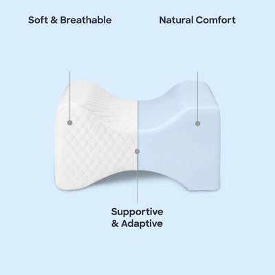 Beinkissen aus Memory-Schaum – Ergonomisch für Seitenschläfer, kühlender Bezug, waschbar 4
