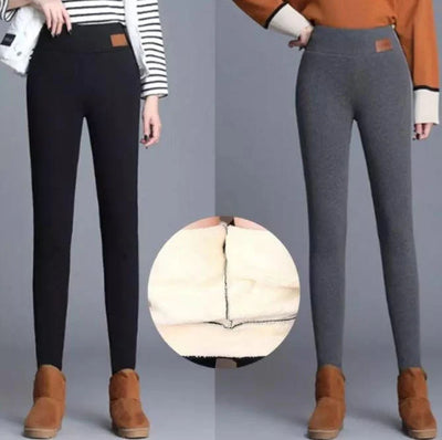 Damen Leggings Winter mit hohem Bund – Fleecegefüttert, wasser- und winddicht bis -45 °C 3