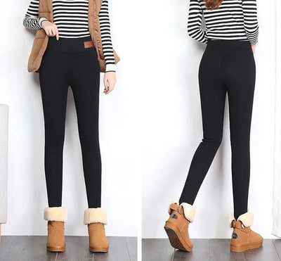 Damen Leggings Winter mit hohem Bund – Fleecegefüttert, wasser- und winddicht bis -45 °C 4