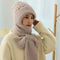 Wintermütze für Damen mit Ohrenschutz und Schal – winddicht, warm bis −15 °C