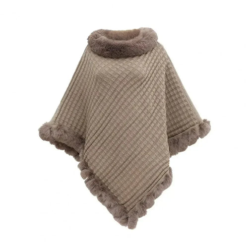 Damen Schal Kunstpelz – Warm als Stola oder Cape für Herbst und Winter