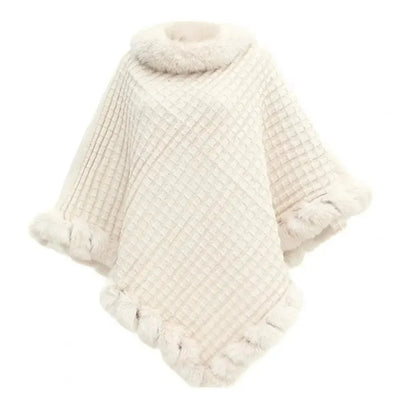 Damen Schal Kunstpelz – Warm als Stola oder Cape für Herbst und Winter 5