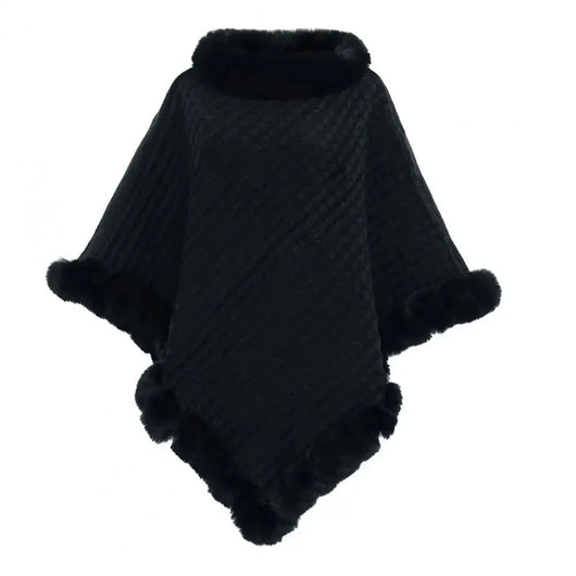 Damen Schal Kunstpelz – Warm als Stola oder Cape für Herbst und Winter 6