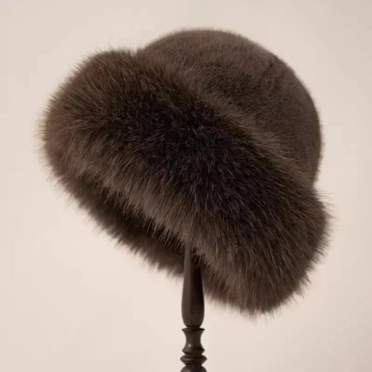 Damen Winterhut aus Kunstpelz – Warmer Plüsch Bucket Hat für kalte Tage 5