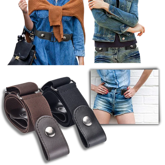 Elastischer Gürtel ohne Schnalle – Flexibel und Bequem für Erwachsene und Kinder 0