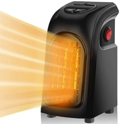Elektroheizung 400 W mit Thermostat – Wandmontierbar für kleine Räume, kompakt und sicher 0