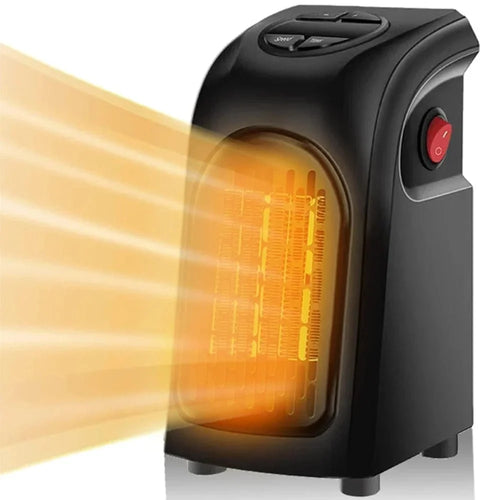 Elektroheizung 400 W mit Thermostat – Wandmontierbar für kleine Räume, kompakt und sicher