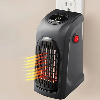 Elektroheizung 400 W mit Thermostat – Wandmontierbar für kleine Räume, kompakt und sicher 4