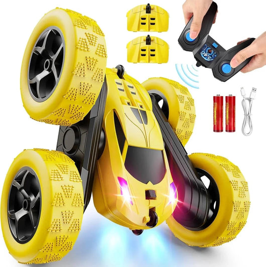 Ferngesteuertes Stunt-Auto für Kinder mit Fernbedienung, Batterien und Ladekabel