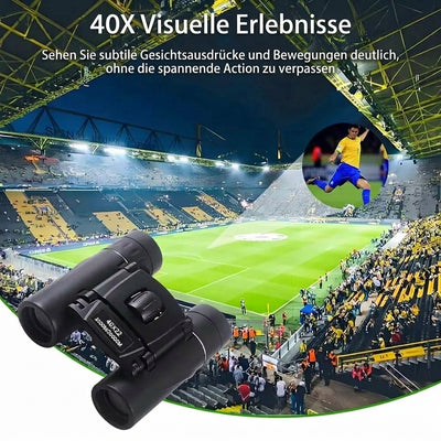 Fernglas 40x22 für Vogelbeobachtung – Faltbar, leicht, stoßfest und blendfrei