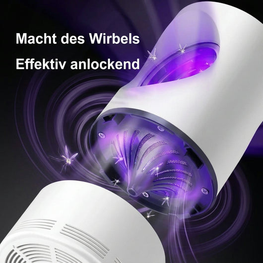 Fliegenfalle elektrisch mit UV-Lampe – Leise, wasserdicht für Innen und Außen, chemiefrei