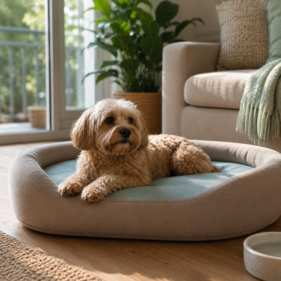 FurBreeze Kühlende Haustier-Nische – Sommer-Kühlmatte & Nest für Katzen und kleine bis mittelgroße Hunde