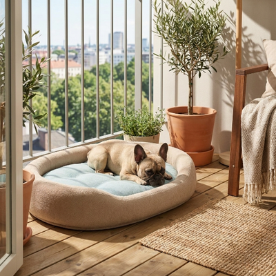 FurBreeze Kühlende Haustier-Nische – Sommer-Kühlmatte & Nest für Katzen und kleine bis mittelgroße Hunde