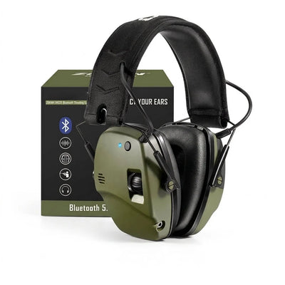Gehörschutz für den Schießsport mit 22 dB Geräuschdämpfung, Bluetooth 5.0 und 4-facher Schallverstärkung