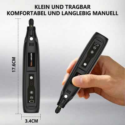 Gravierstift kabellos 35 W – 3 Geschwindigkeitsstufen für Holz, Metall und Kunststoff