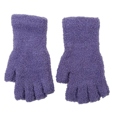 Halbfinger-Winterhandschuhe gestrickt – Warm mit Fleecefutter für Touchscreen-Nutzung 3