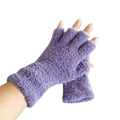 Halbfinger-Winterhandschuhe gestrickt – Warm mit Fleecefutter für Touchscreen-Nutzung 7