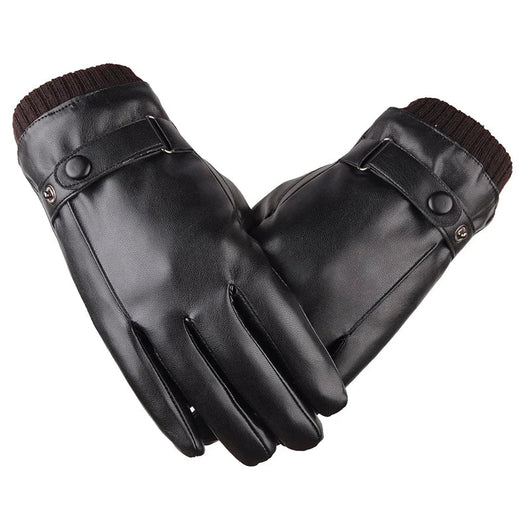 Herren Lederhandschuhe für Autofahrer – Touchscreen, winddicht und warm für den Winter 0