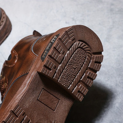 Herren Winterstiefel mit Reißverschluss – Hoher Schaft, Gepolsterte Sohle für Kalte Tage 6